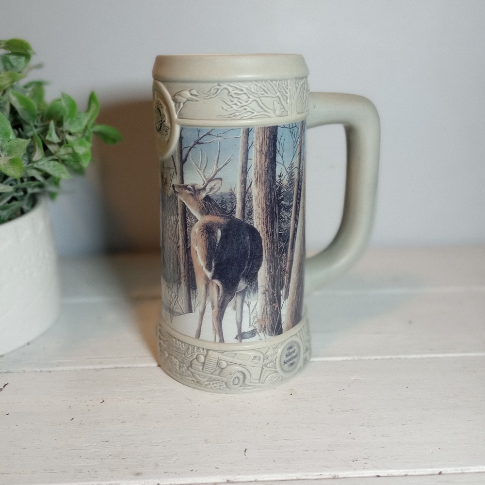 Miller Brewing Company Vintage 1998 Holiday Stein Christmas Mug Silent Sentinel
